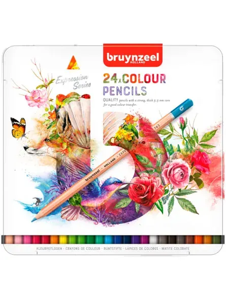 BRUYNZEEL SET 24 LÁPICES DE COLORES EXPRESSION (CA)1