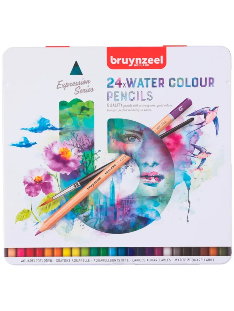 Lápices Acuarelables Marca Bruynzeel Expression set de 241