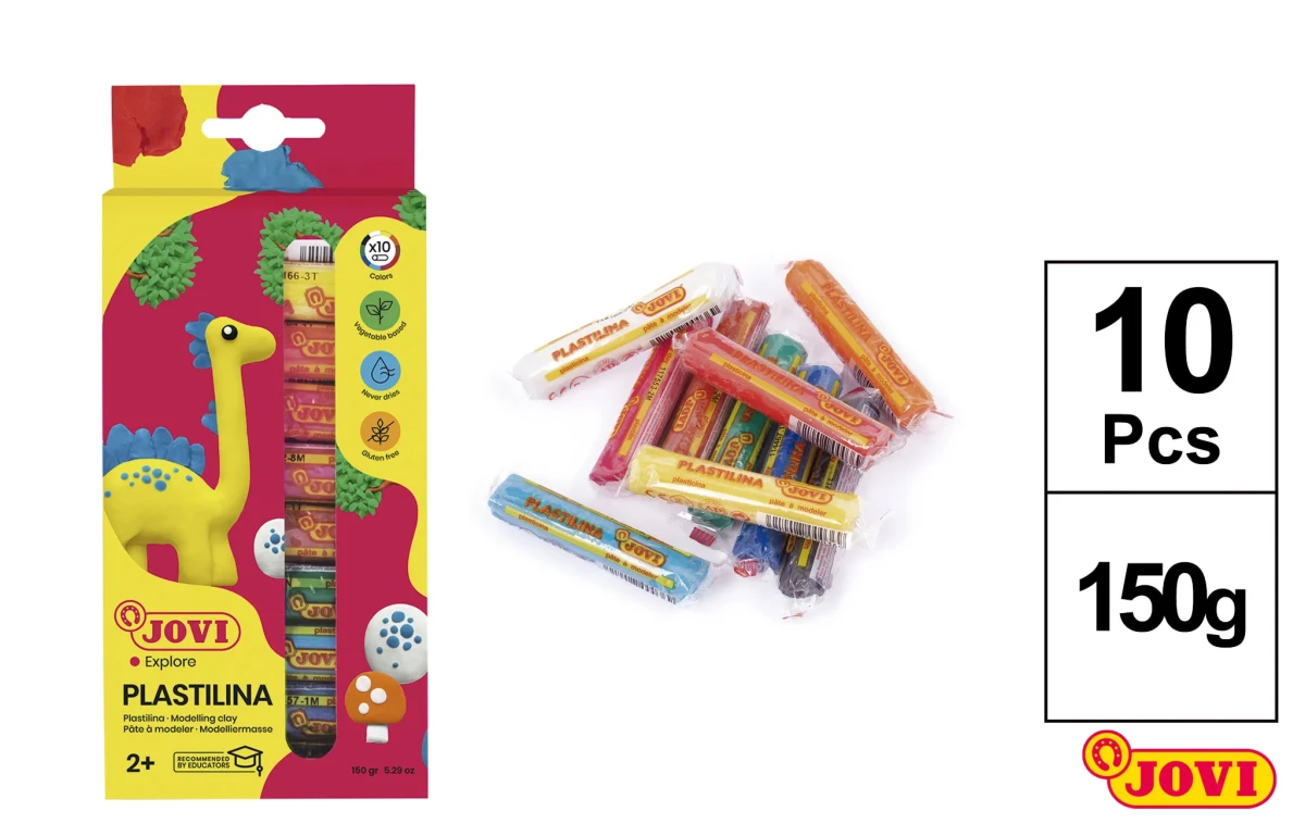 Plasticina Estuche 10 Barras 15 G Colores Srtd (MP)1