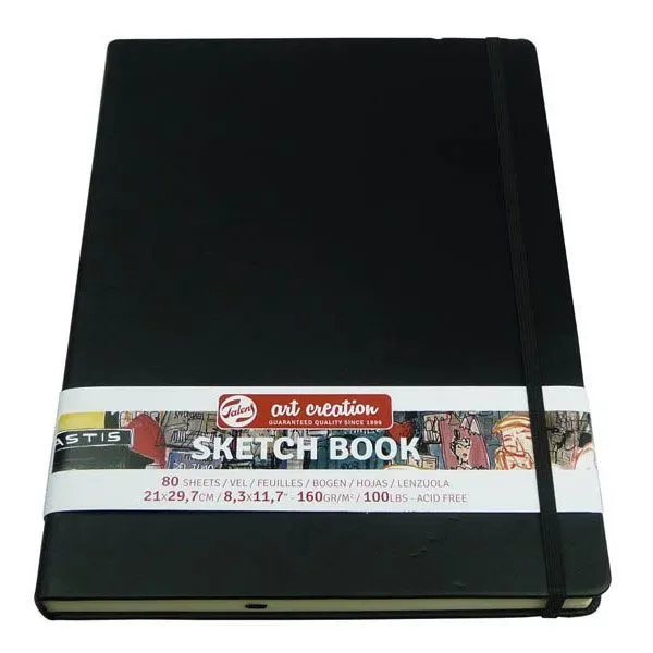 Croquera Sketchbook 160Gr Marca Art Creation Color Negro1