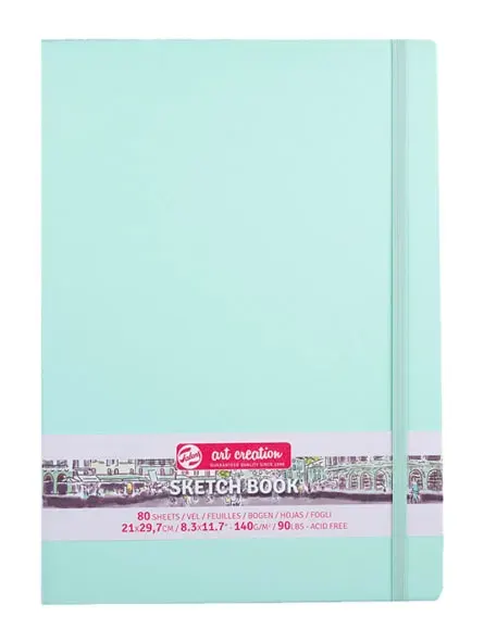 Libreta Sketchbook Menta Fresca 21x29.7cm Art Creation1