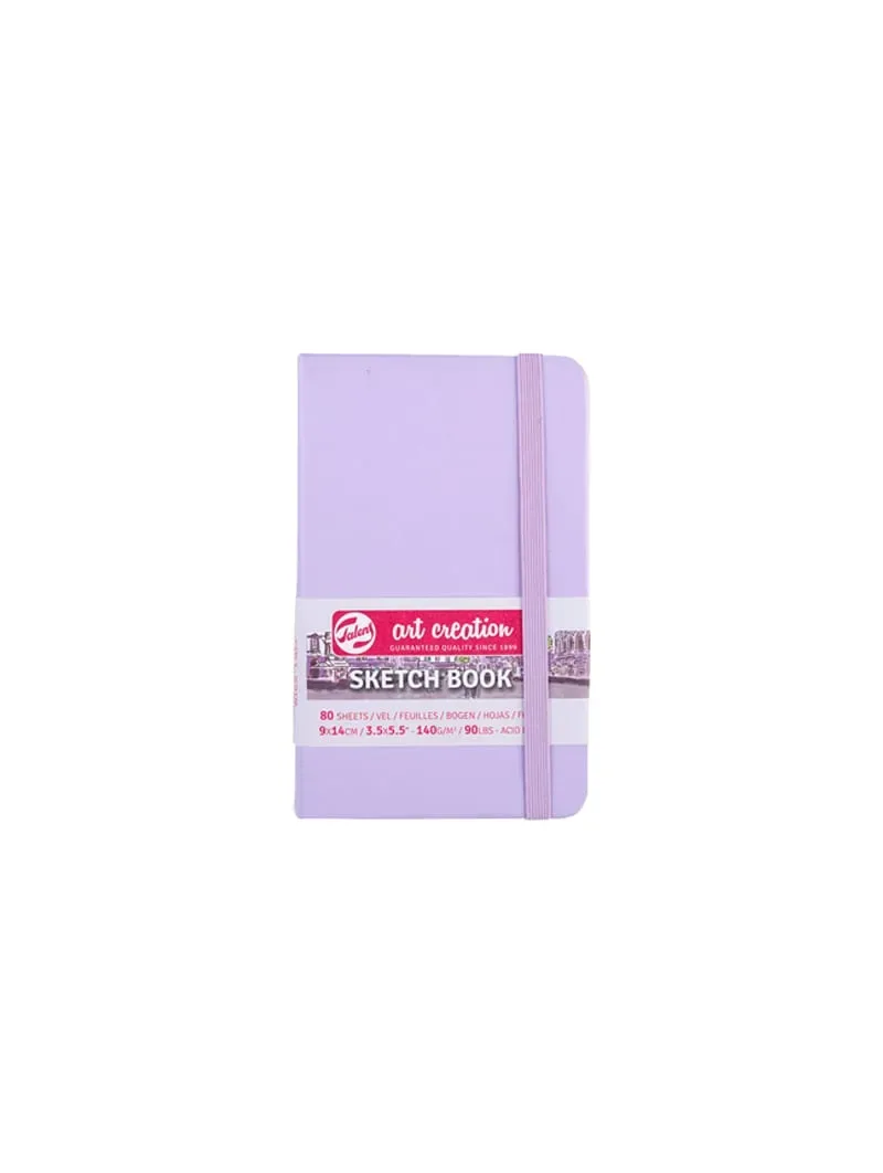 Libreta Sketchbook Violeta Pastel 9x14cm Art Creation1