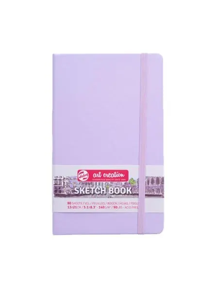 Libreta Sketchbook Violeta Pastel 13x21cm Art Creation1