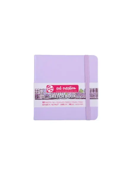 ART CREATION LIBRETA VIOLETA PASTEL 12 X 12 CM 140 GR 80 H1
