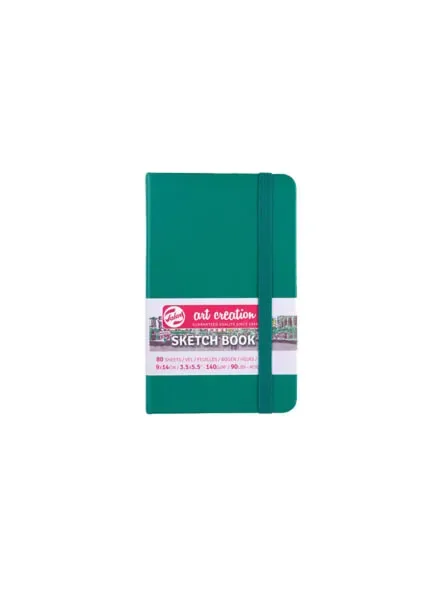 Libreta Sketchbook Color Verde 9x14cm Art Creation1