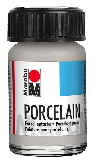 Pintura para Porcelana Marabu 15 ml -metallic-silver 7821
