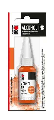 Marabu Tinta permanente base Alcohol, red orange 023, 20 ml1