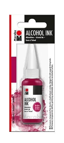 Marabu Tinta permanente base Alcohol, bordeaux 034, 20 ml1