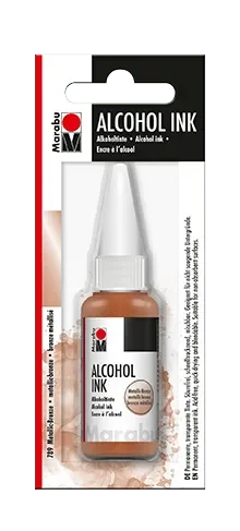Marabu Tinta permanente base Alcohol, metallic-bronze 789, 20 ml1