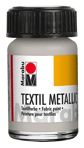 Marabu Textil metalizado, plateado 782, 15 ml1