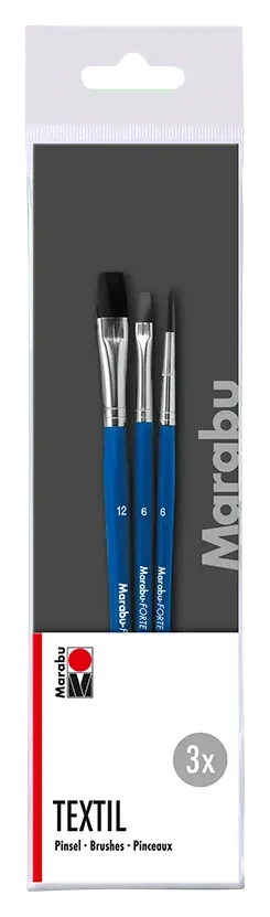 Marabu Set 3 Pinceles Textil1