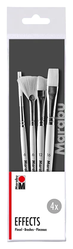 Marabu Set 4 Pinceles Efecto1