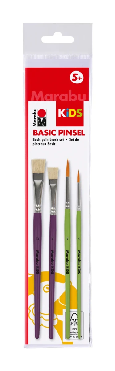 Marabu KiDS Set 4 pinceles1
