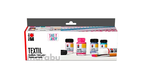 Marabu Textil - Sweet Candy, Set 4u. x 15 ml1