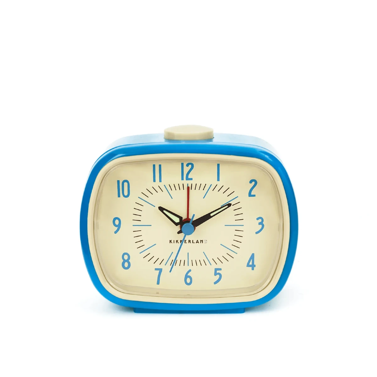 Reloj Despertador Kikkerland Retro Azul1