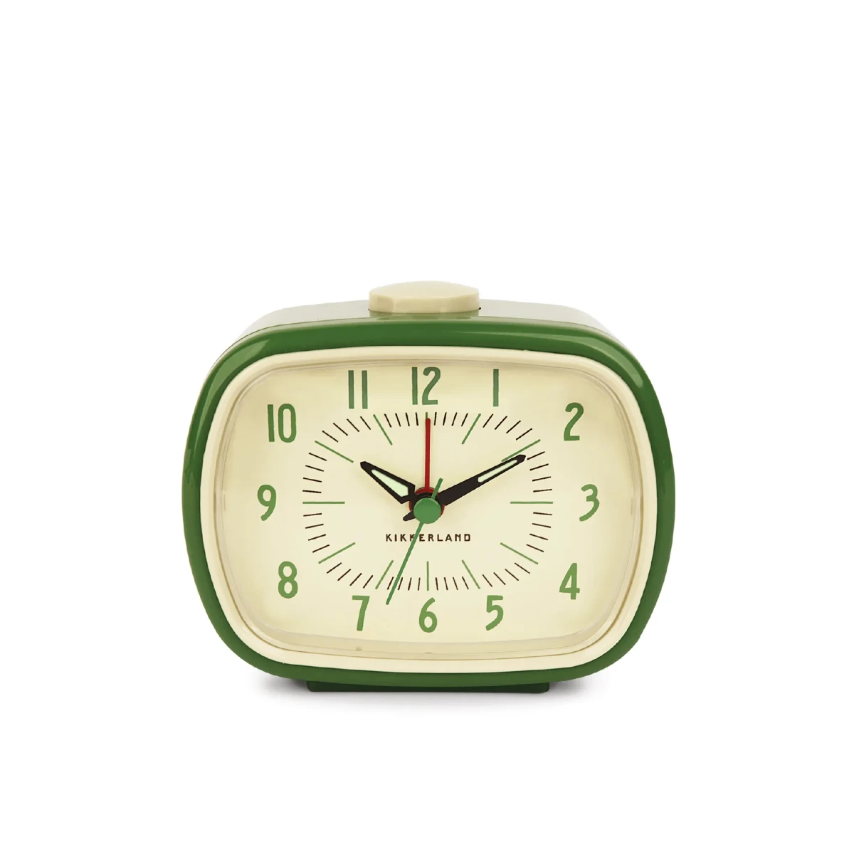 Reloj Despertador Kikkerland Retro Verde1