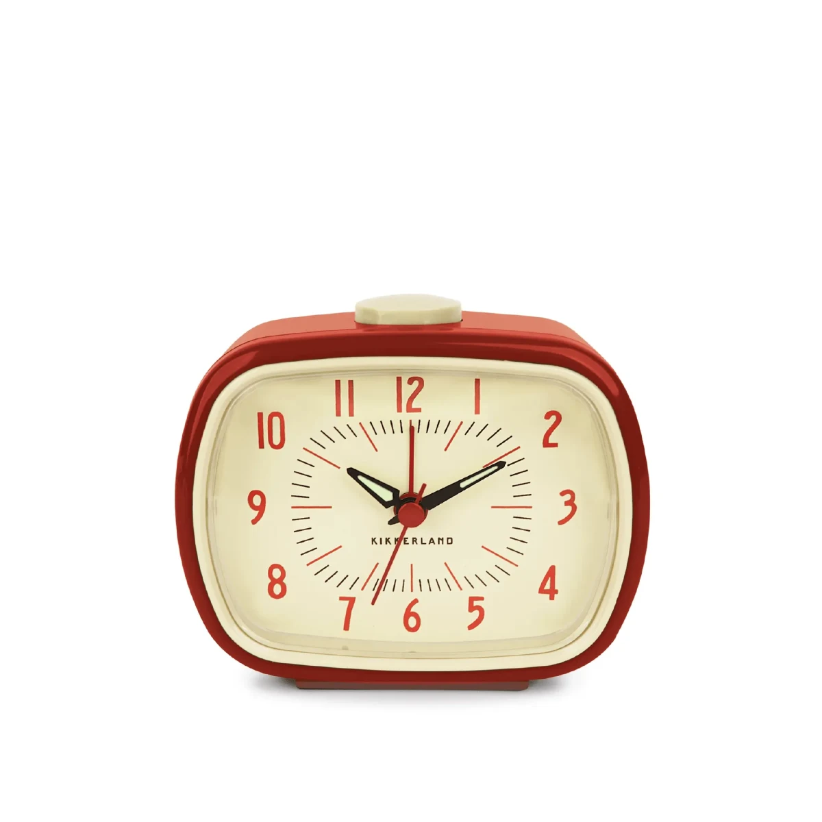 Kikkerland Reloj Despertador Retro Rojo1
