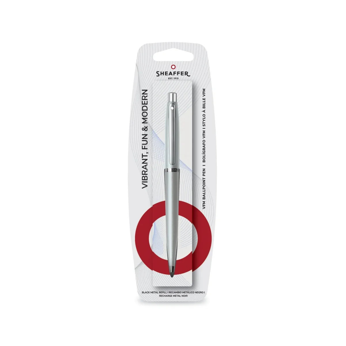 Bolígrafo Sheaffer VFM Plata CT1