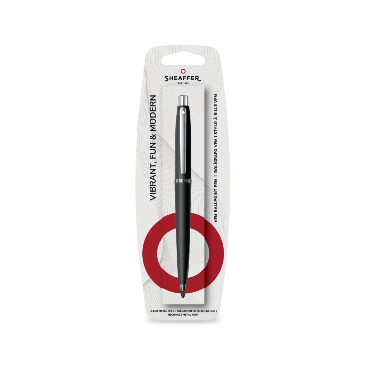 Bolígrafo Sheaffer VFM negro mate CT1