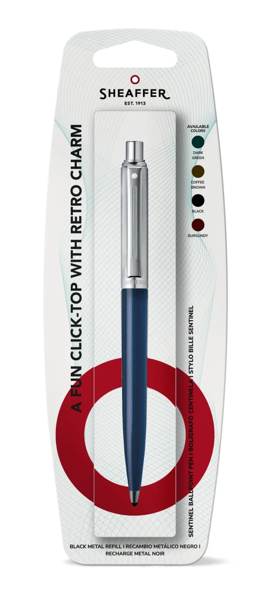 Bolígrafo Sheaffer Sentinel Azul / Cromo CT BLISTER1