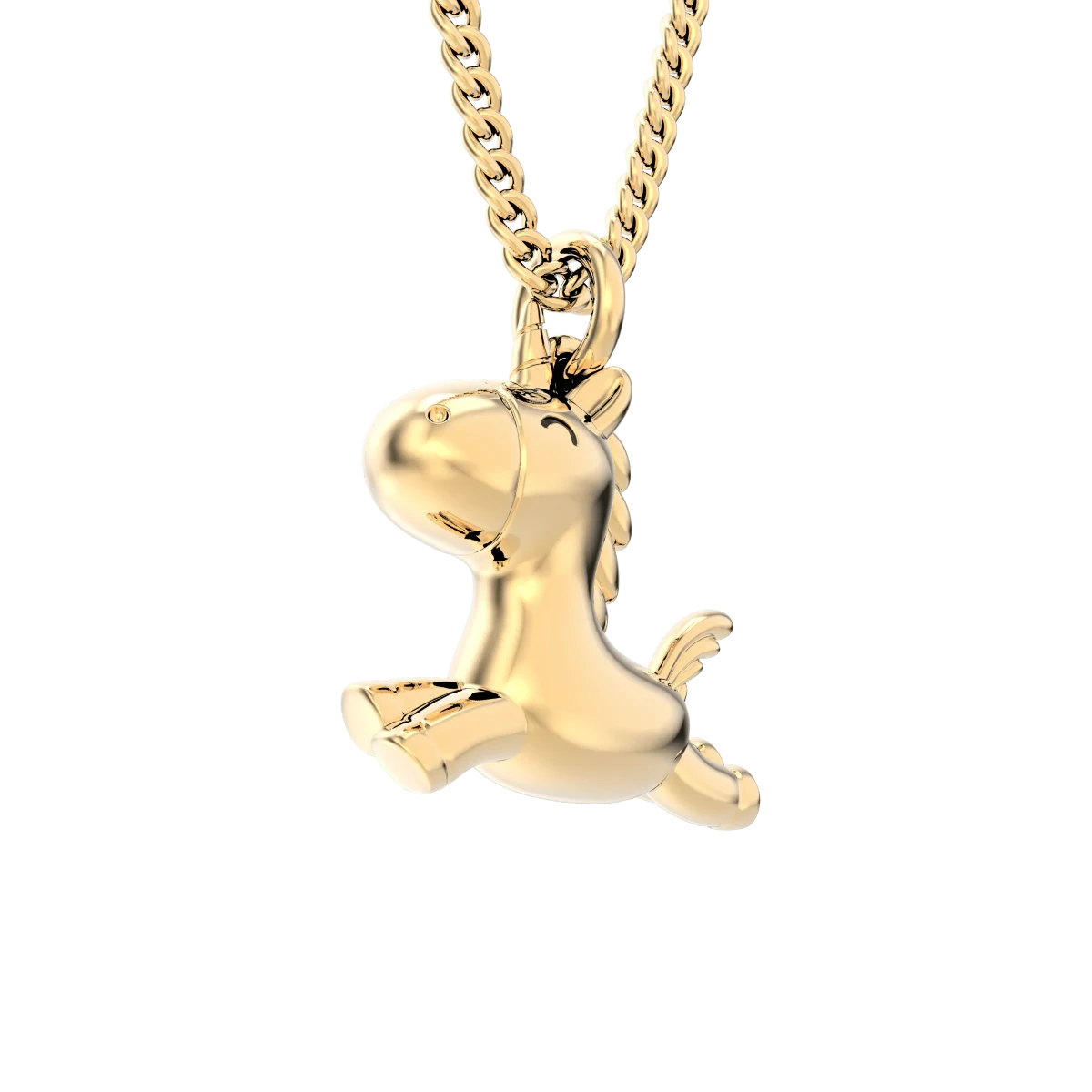 CHOCLI Collar con Baño18k Unicornio1