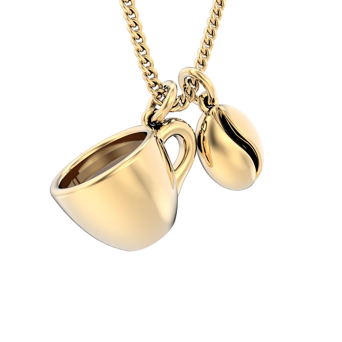 CHOCLI Collar con Baño18k Café y Grano1