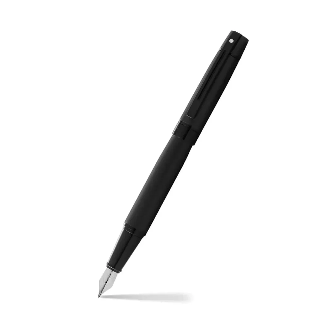 Pluma Fuente Sheaffer Serie 300 Laca_Negra Mate1
