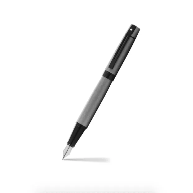 Pluma Fuente Sheaffer_Serie 300 Laca Gris Mate1