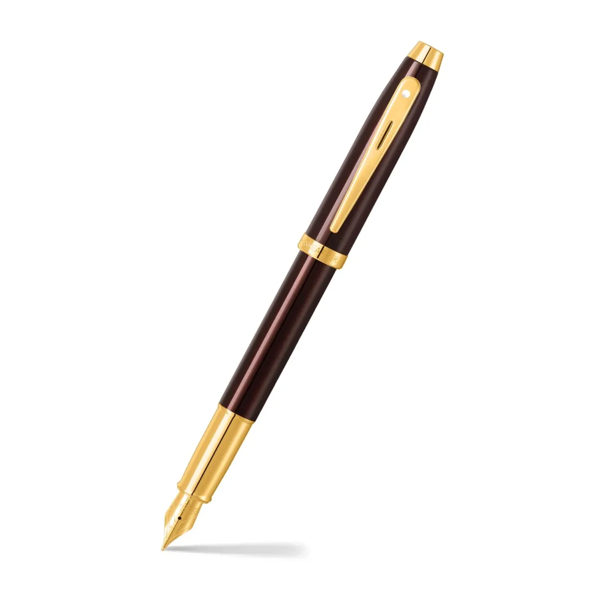 Pluma Fuente Sheaffer Serie 100 GT punto medio cafe1