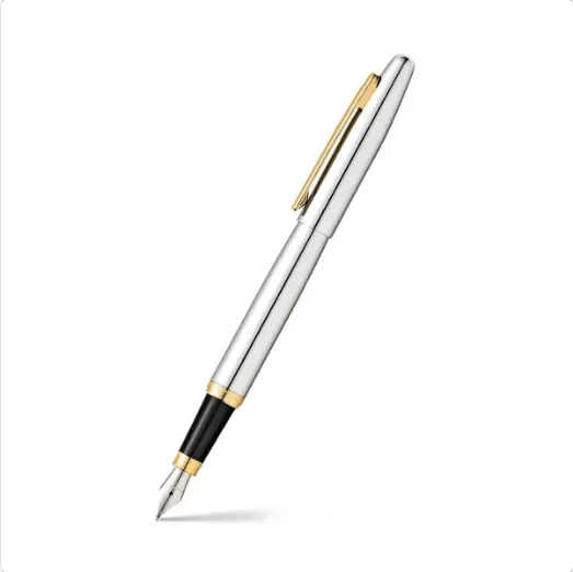 Pluma Fuente Sheaffer VFM Cromo Pulido GT punto mediano (SHFER)1