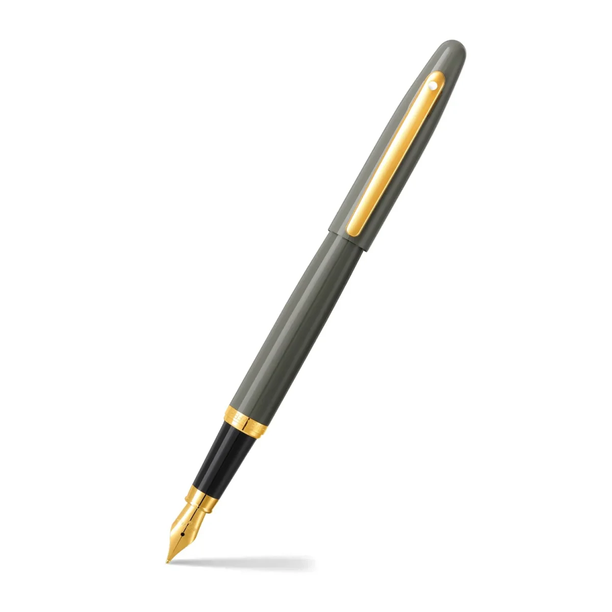 Pluma Fuente Sheaffer VFM Gris claro GT punto mediano (SHFER)1
