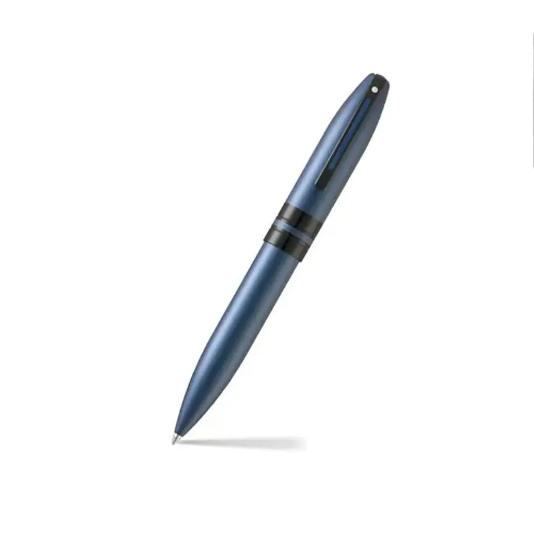 Bolígrafo Sheaffer Icon Azul_Mate detalles en PVD negro1