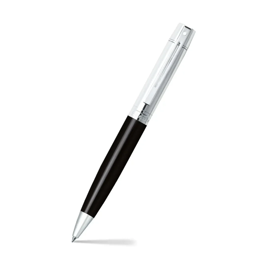 Bolígrafo Sheaffer Serie 300 Negro_Brillante Cromo1
