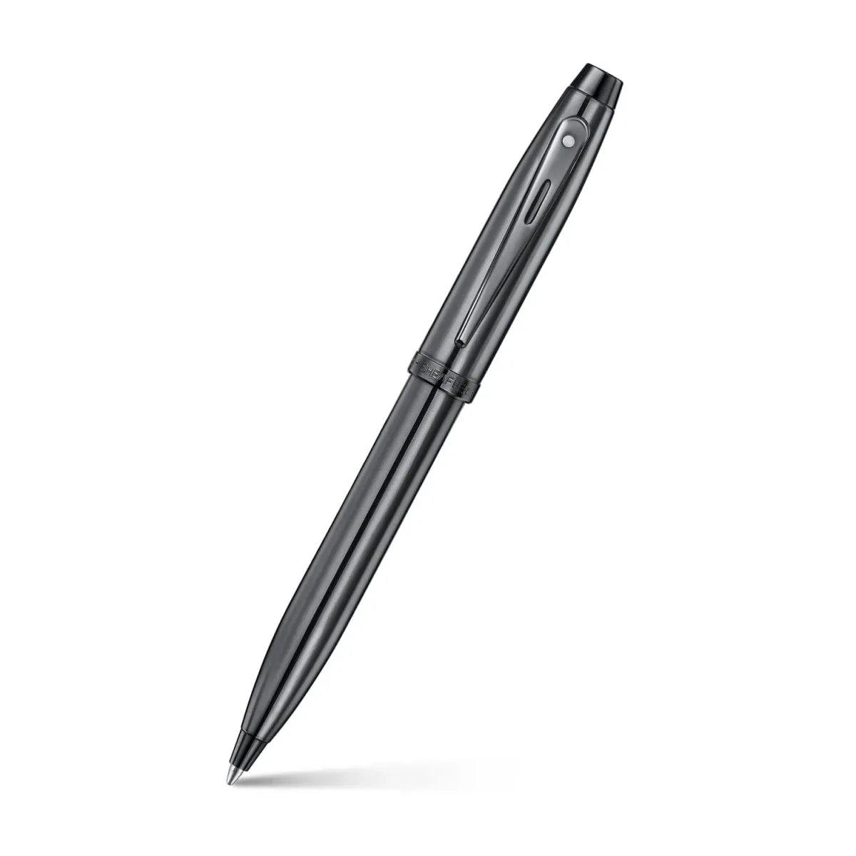 BOLÍGRAFO SHEAFFER 100 GRIS OSCURO CABADOS EN PVD NEGRO1