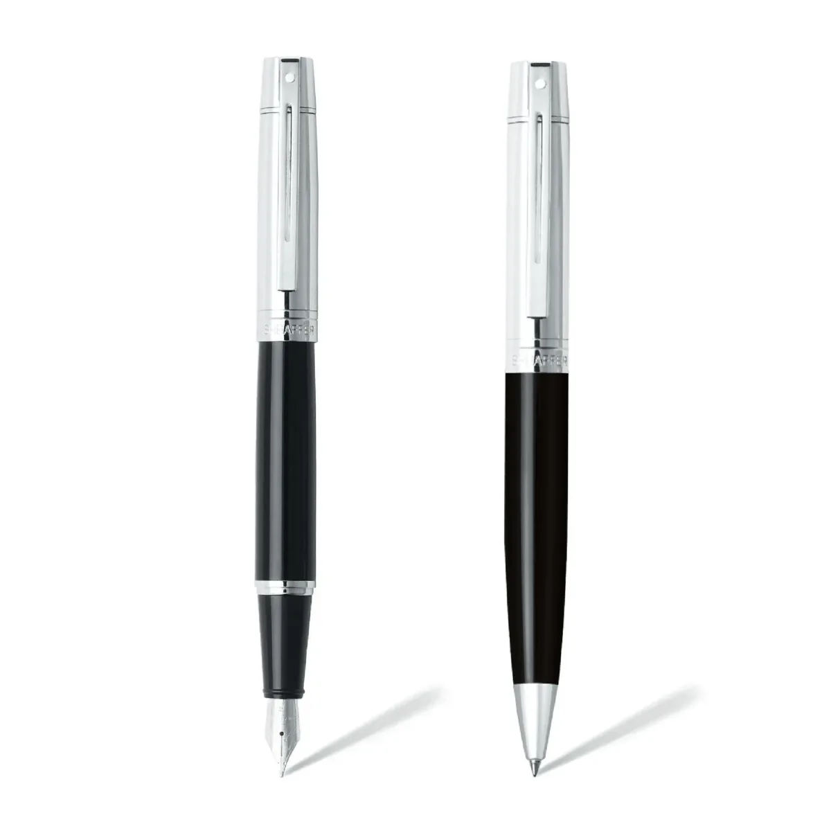 Set Sheaffer Serie 300 Bolígrafo y Pluma E9314 Negro Glossy Pluma M1