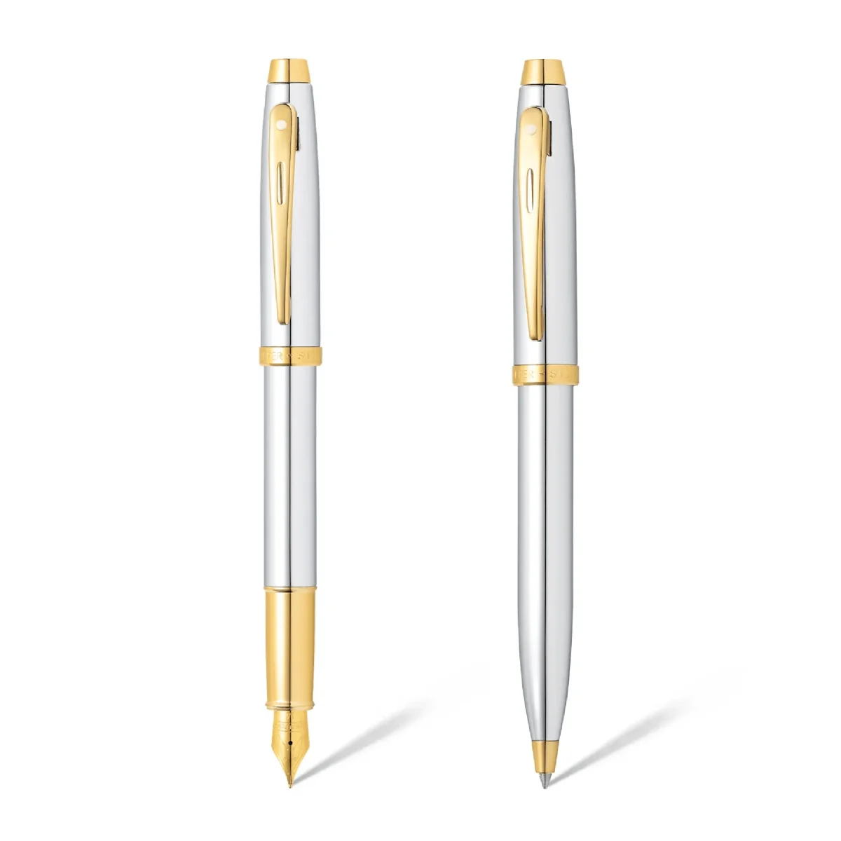 Set Sheaffer Serie 100 Bolígrafo y Pluma E9340 Cromado Pluma M1