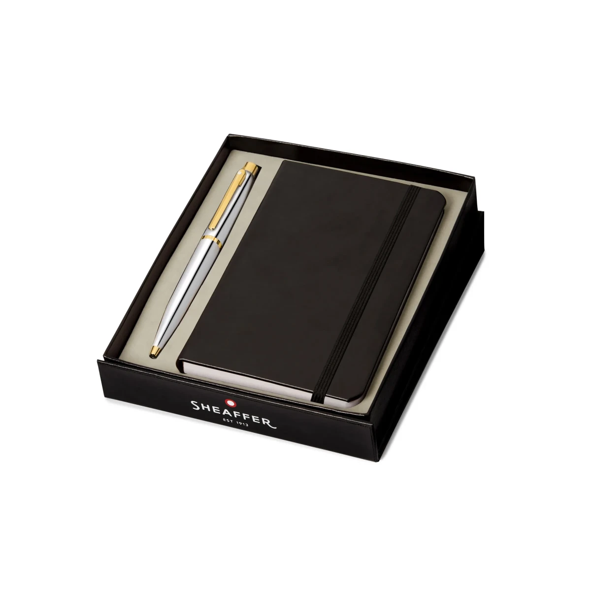 Bolígrafo Sheaffer VFM G9422, Cromo pulido GT + Libreta A61
