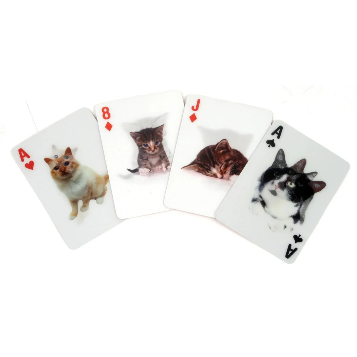 Juego de Cartas Kikkerland 3D De Gatos1