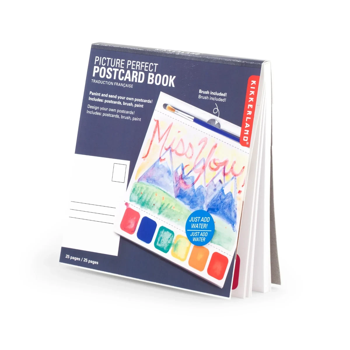 Libro para pintar Kikkerland Postales1