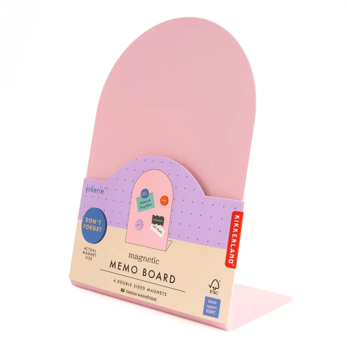 Tablero De Memo Kikkerland Magnético Rosa Inkerie1