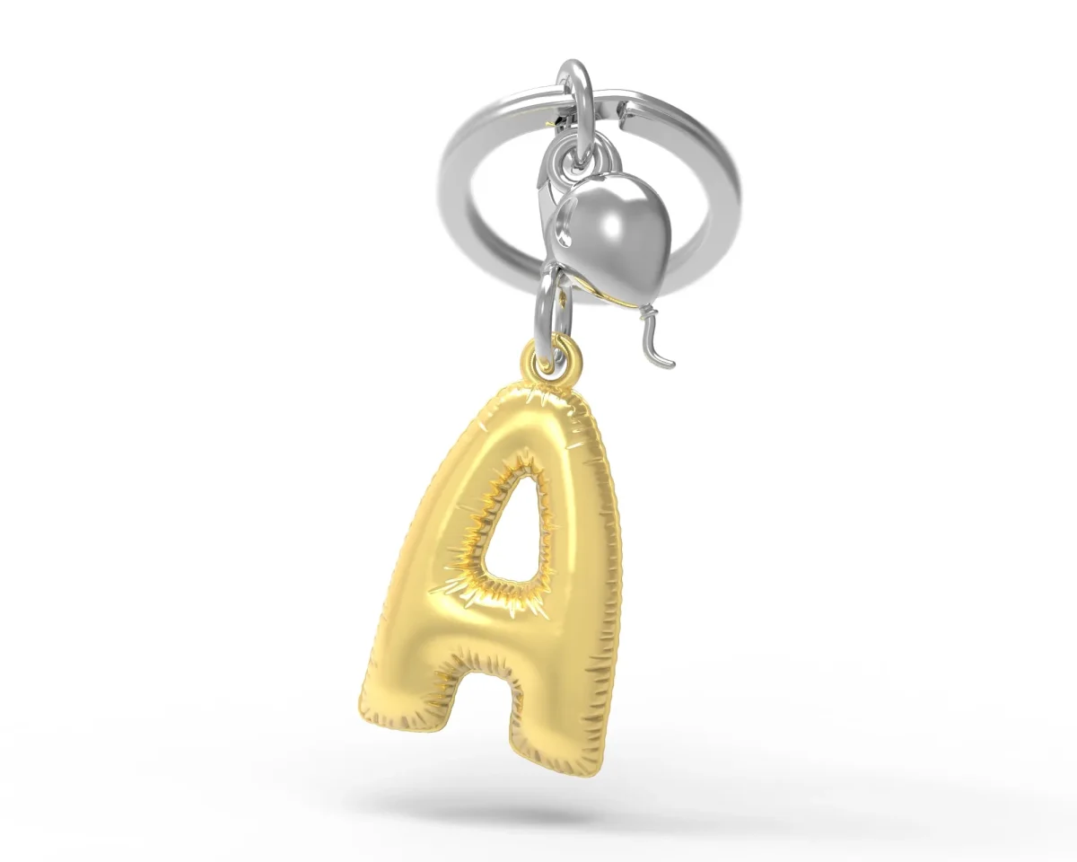 Metalmorphose® Llavero Letras de acero - A1