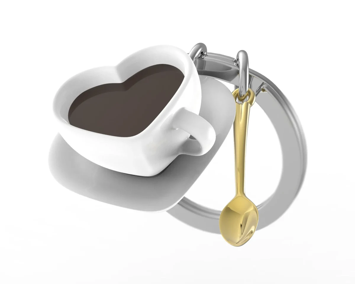 Metalmorphose® Llavero Vectorbox - I love coffee1