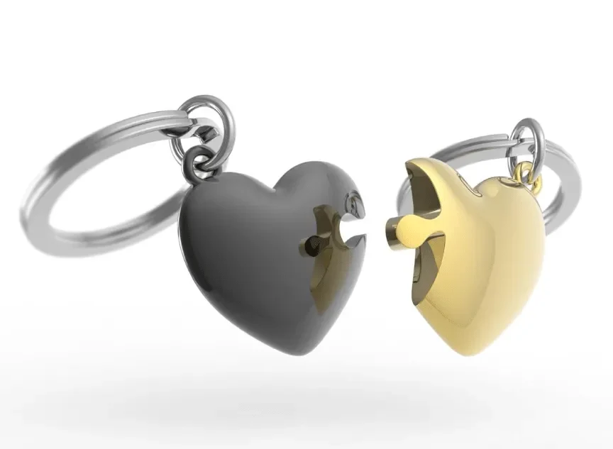 Llavero Metalmorphose Dos Corazones - Pertenecemos juntos (MTM)1