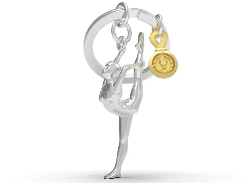 Llavero Metalmorphose Gimnasta Plateada (MTM)1