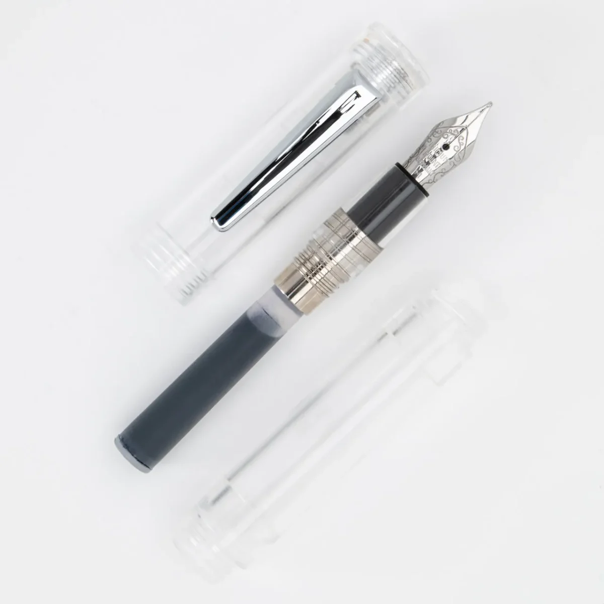 Pluma Monteverde MVP(cartridge, eyedropper), Diamond Clear - M1