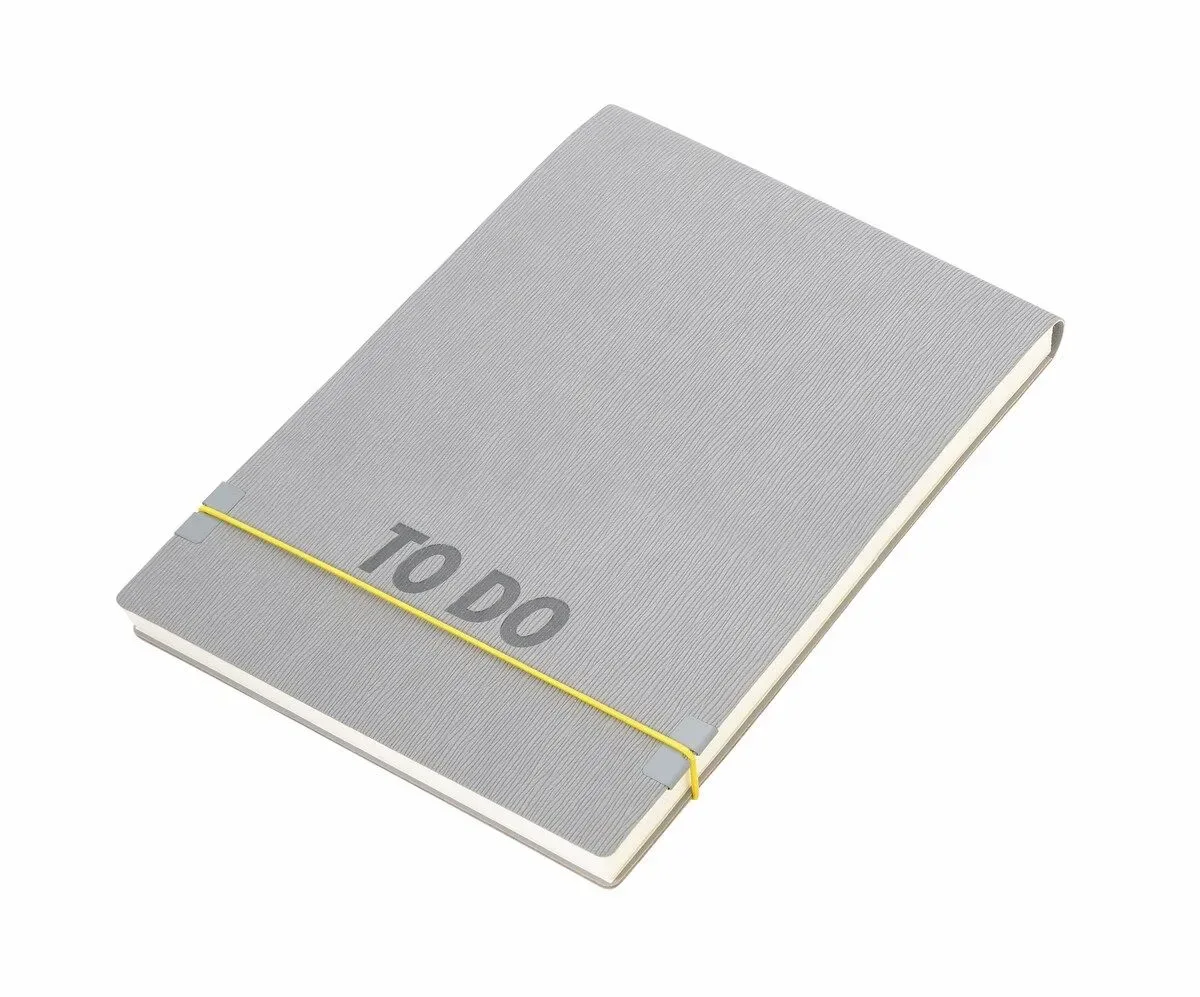 Block de notas Troika 88hojs cuero sintético Amarillo y Gris1