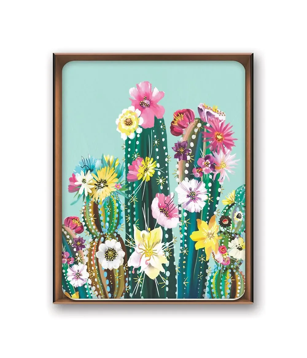 Caja Tarjetas con Sobres Cactus Coloridos1