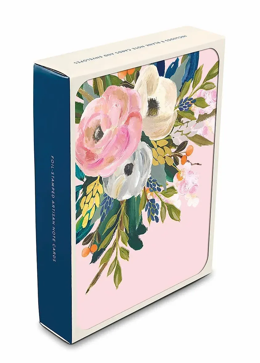 Caja 8 Tarjetas con Sobre Bella Flora1