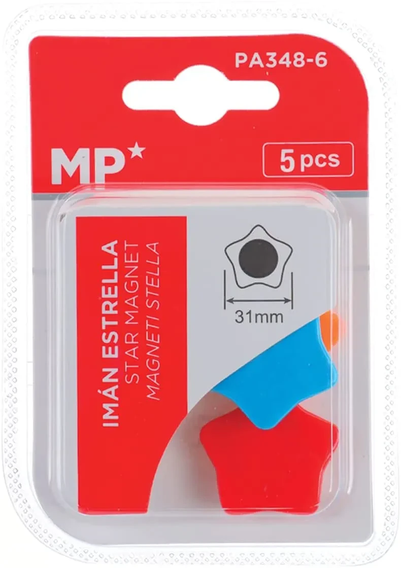 Set de Imanes 5 und, Diseño Estrellas, Marca Madrid Papel1