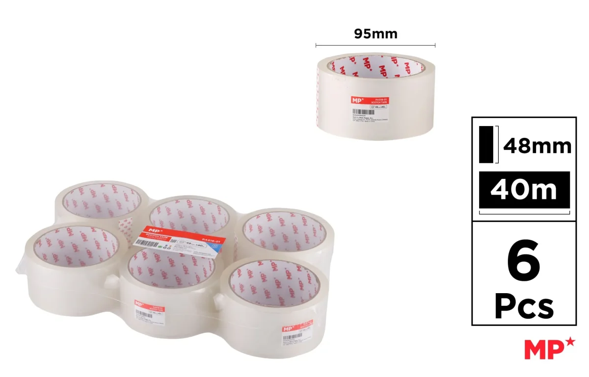 Cinta Adhesiva Transparente 48 Mm X 40 M (MP)1